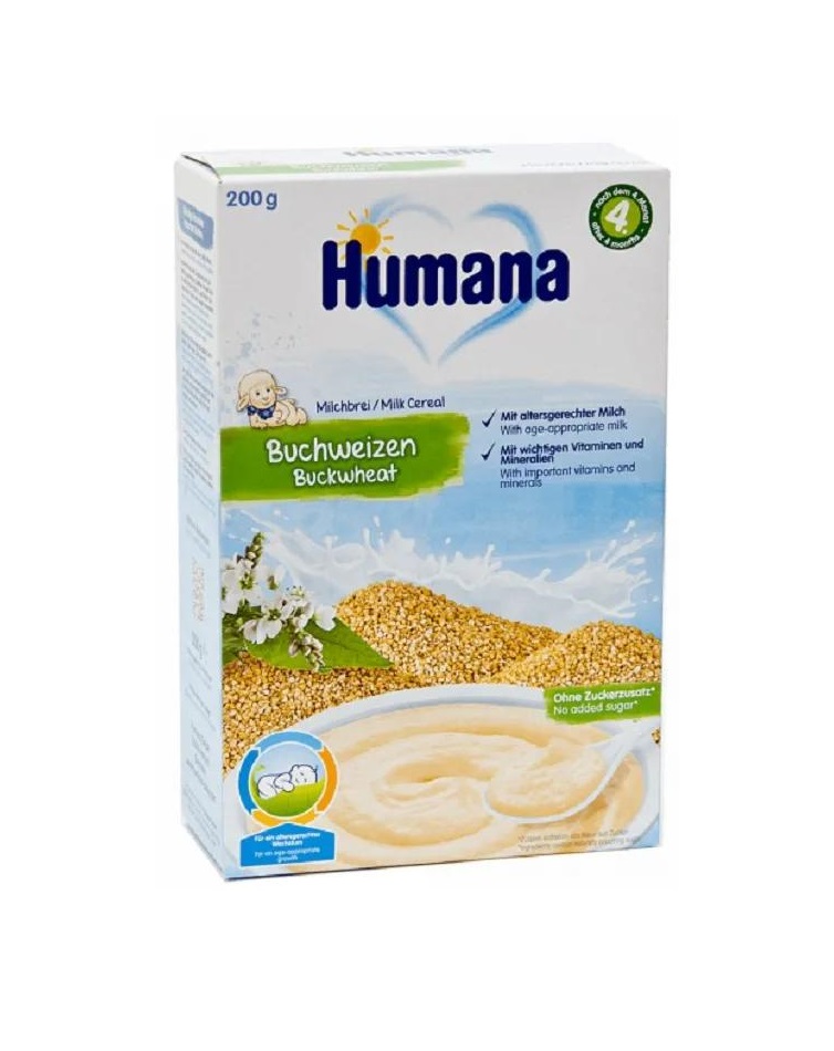 *Каша Humana молочна Гречана 200г (775573)