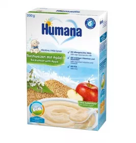 Каша Humana молочна Гречана з яблуком 200г (775580)