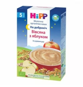 Каша HiPP 3331 На Добранiч БИО-молочная овсянная с яблоком 250 г
