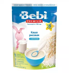 *Каша Bebi молочная рис 250/200 г