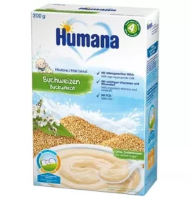 *Каша Humana молочна гречана 200 г