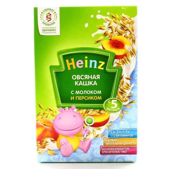*Каша Хайнц Овсяная с персиком и молоком 250 г