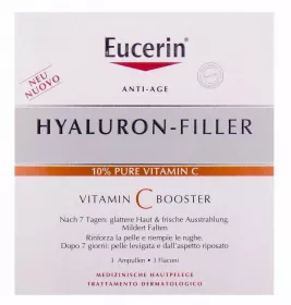*Бустер Eucerin 83508 Гиалурон-Филлер Витамин С 3*8 мл
