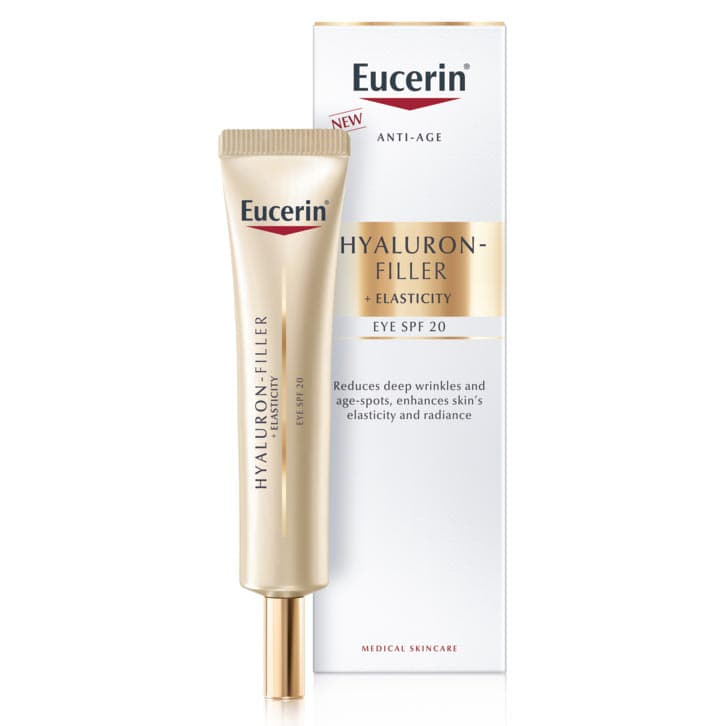 Крем Eucerin 83531 Гіалурон філлер + Еластісіті Антивіковий для повік SPF20 15мл
