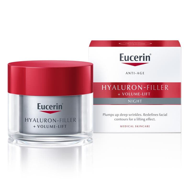 Крем Eucerin 89763 Гіалурон-Філлер +Вольюм-ліфт нічний антивіковий для обличчя 50мл