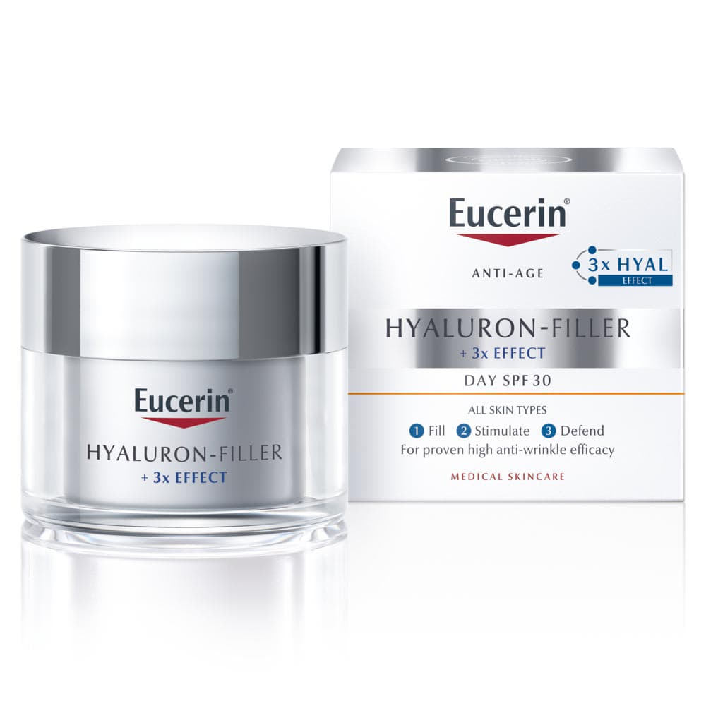 Крем Eucerin 89769 Гіалурон-Філлер денний проти зморшок для всіх типів шкіри SPF 30 50 мл Крем Eucerin 89769 Гіалурон-Філлер денний проти зморшок для всіх типів шкіри SPF 30 50 мл