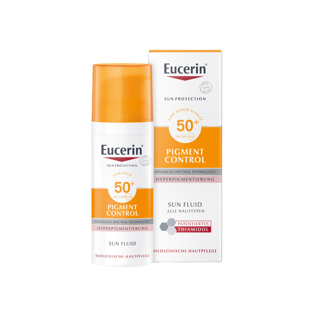 Флюид Eucerin 87997 Пигмент Контроль Солнцезащитный для лица от гиперпигментации SPF50+ 50 мл Флюид Eucerin 87997 Пигмент Контроль Солнцезащитный для лица от гиперпигментации SPF50+ 50 мл