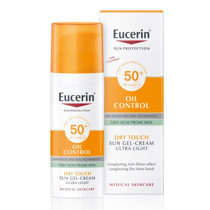 *Крем-гель Eucerin 69767 Оіл Контрол Сонцезахисний для обличчя з ефектом матування SPF50+ 50мл
