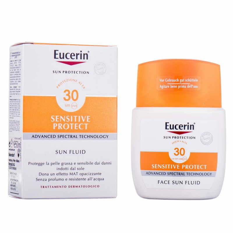 *Флюїд  Eucerin 63841 Сонцезахисний для нормальної шкіри обличчя з SPF 30 50 мл