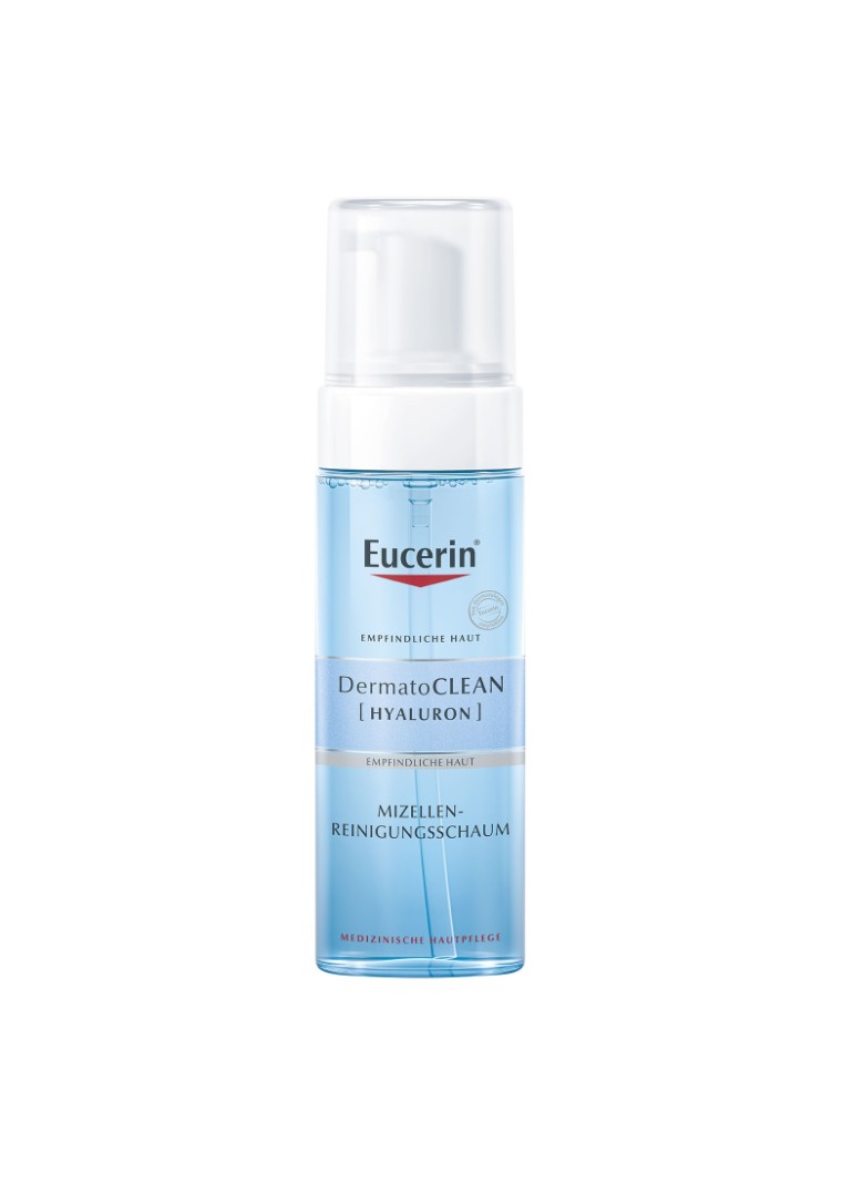 *Пінка Eucerin 83577 ДерматоКлін Гіалурон міцелярна очищуюча для чутливої шкіри всіх типів 150мл