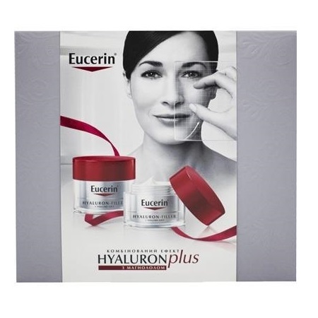 *Набор Eucerin Hyaluron+Volume-Filler день/ночь крем д/вос.конт.д/нор.комб.кож.лиц.SPF15 по 50мл *Набор Eucerin Hyaluron+Volume-Filler день/ночь крем д/вос.конт.д/нор.комб.кож.лиц.SPF15 по 50мл