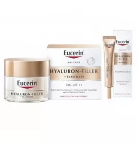 *Набор Eucerin95680-57794-00 Гиалурон филлер+Эластисити Антивозр.крем+Дневной крем с SPF