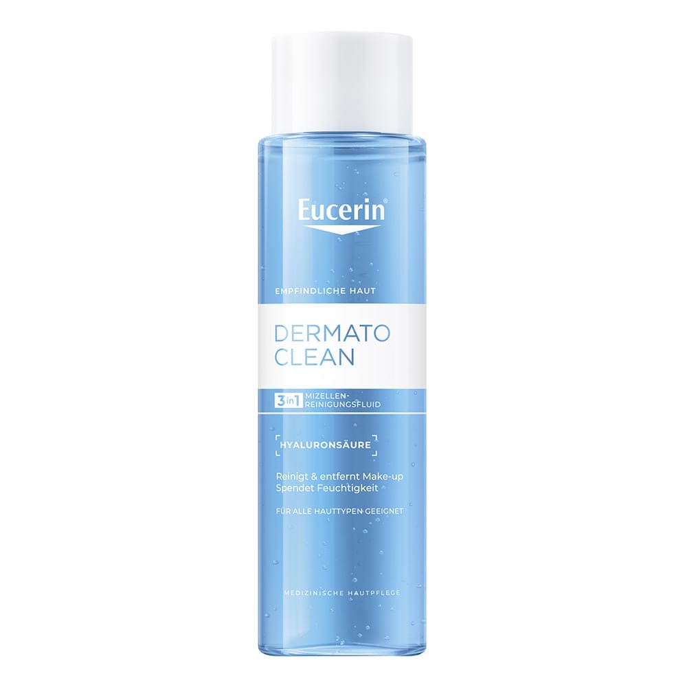 Флюїд Eucerin 69754 ДерматоКлін Гіалурон міцелярний очищуючий 3в1 для чутливої шкіри всіх типів 400мл