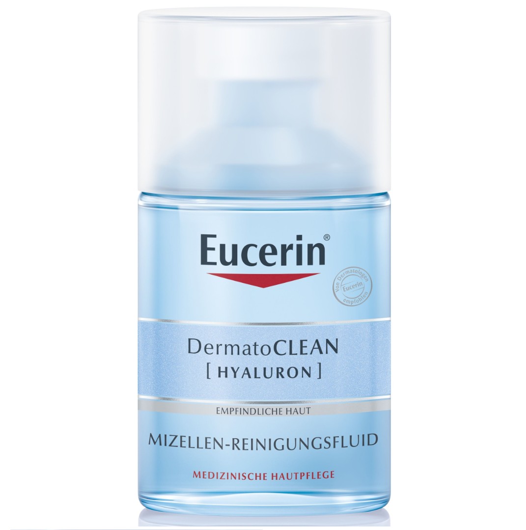 *Флюид Eucerin 83581 Мицелярн.очищ.ДерматоКлин [Гиалурон] 3в1 для чувствит кожи всех типов 100мл