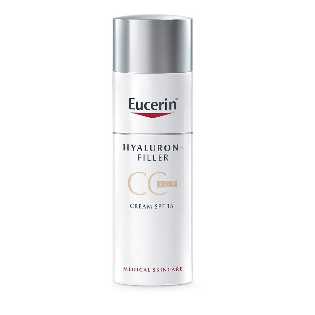 *Крем Eucerin 87921 Гіалурон-Філлер CC з моментальною корекцією шкіри обличчя світлий 50мл