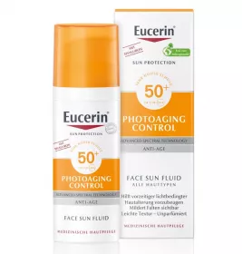 Флюид Eucerin 87934 Солнцезащитный антивозрастной для лица SPF50 50мл