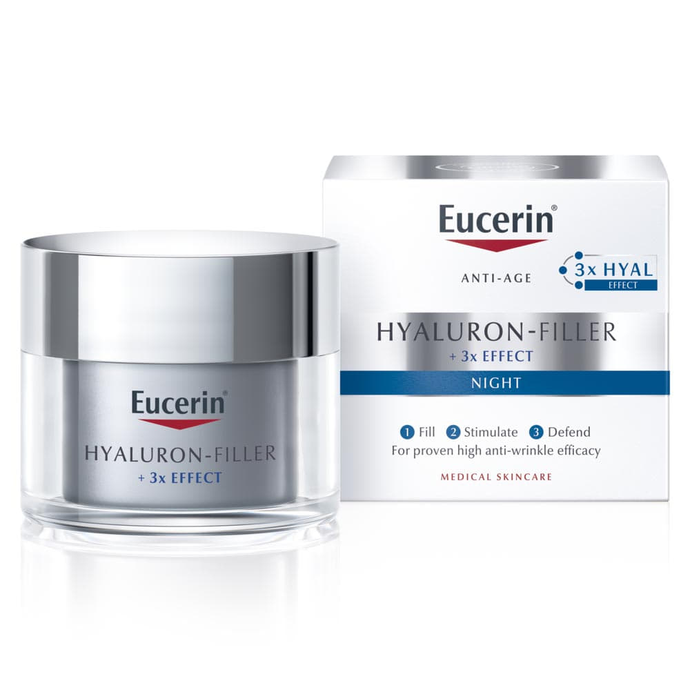 Крем Гиалурон-Филлер Eucerin 63486 ночной против морщин 50 мл Крем Гиалурон-Филлер Eucerin 63486 ночной против морщин 50 мл