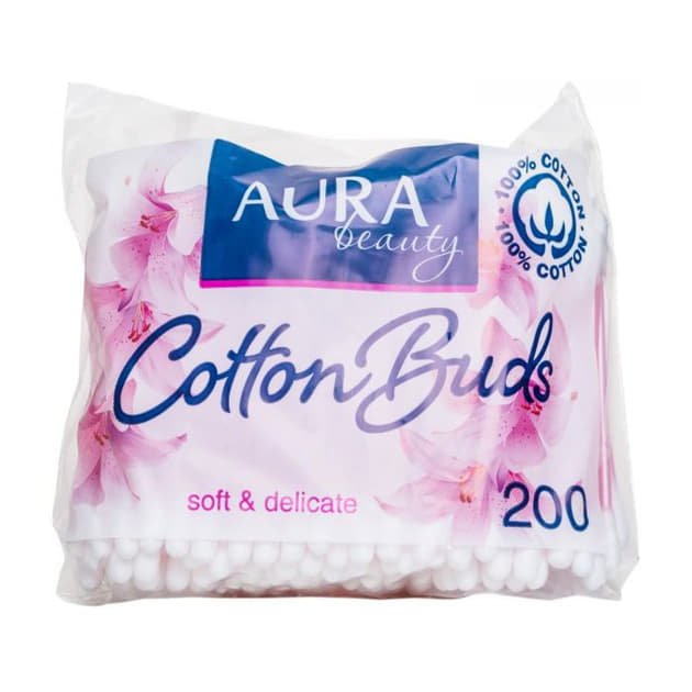*ІМ Ватні палички АУРА №200 п/е