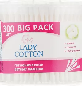 *Ватні палички Lady Cotton в банці №300