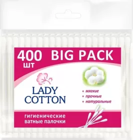 *Ватные палочки Lady Cotton п/э №400