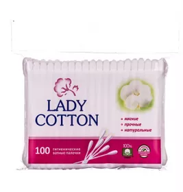 Ватные палочки Lady Cotton п/э №100