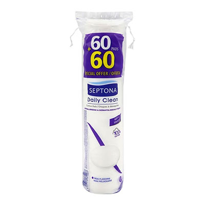 *Ватні диски SEPTONA LADY CARE 60+60 шт
