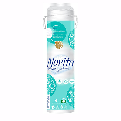 Ватные диски Novita Delicate косметические №100 Ватные диски Novita Delicate косметические №100