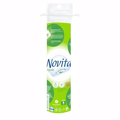*Ватні диски Novita Organic косметичні №80
