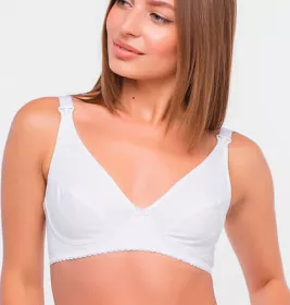 Бюстгальтер для годування Мамин Будинок р.75D, білий