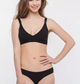 Бюстгальтер для годування Мамин Будинок р.75D, чорний