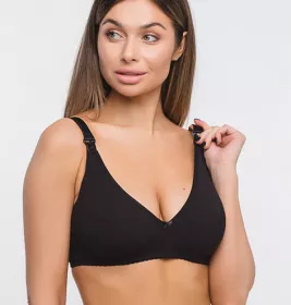 Бюстгальтер для годування Мамин Дім р.75F, черный