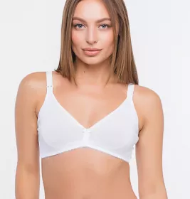 Бюстгальтер безшовний для годування Мамин Будинок р.75D, білий