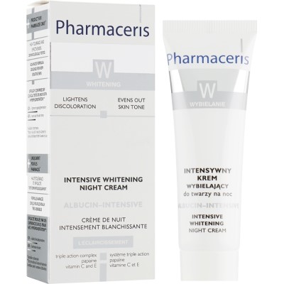 *Крем Pharmaceris W Albucin-Intensive Інтенсивний відбілюючий нічний для обличчя 30мл