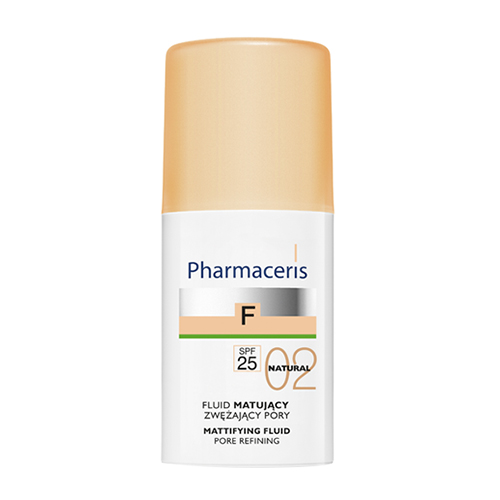 *Флюїд Pharmaceris F Тональний матуючий для звуження пор натуральний SPF25 30мл