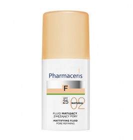 *Флюїд Pharmaceris F Тональний матуючий для звуження пор натуральний SPF25 30мл