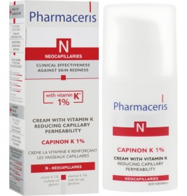 *Крем Pharmaceris N Capinon, що зміцнює капіляри з вітаміном К 30мл