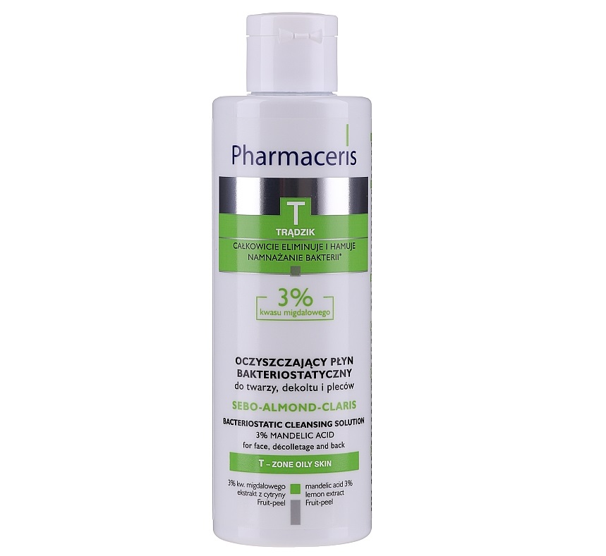 *Рідина Pharmaceris T Бактеріостатична для обличчя, шиї, декольте та спини 190мл