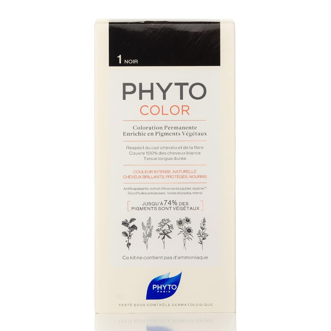 Крем-краска Phyto Фитоколор №1 черный 100мл Крем-краска Phyto Фитоколор №1 черный 100мл