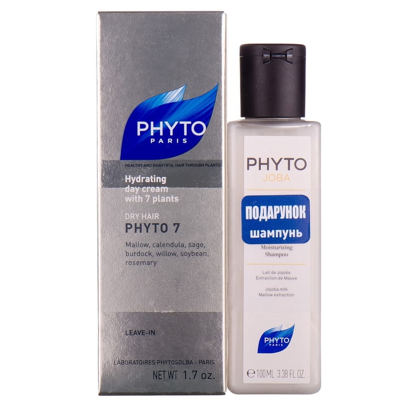 *Набір Phyto 7 Крем 50мл + Фітожоба шампунь 100 мл