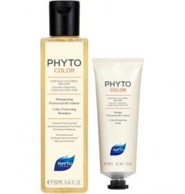 *Набір Phyto Фітоколор шампунь (шампунь захист кольору 250 мл + маска захист кольору 50 мл)