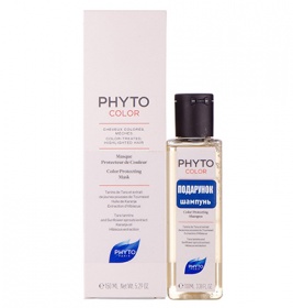 *Набір Phyto Фітоколор маска (маска захист кольору 150 мл + шампунь захист кольору 100 мл)