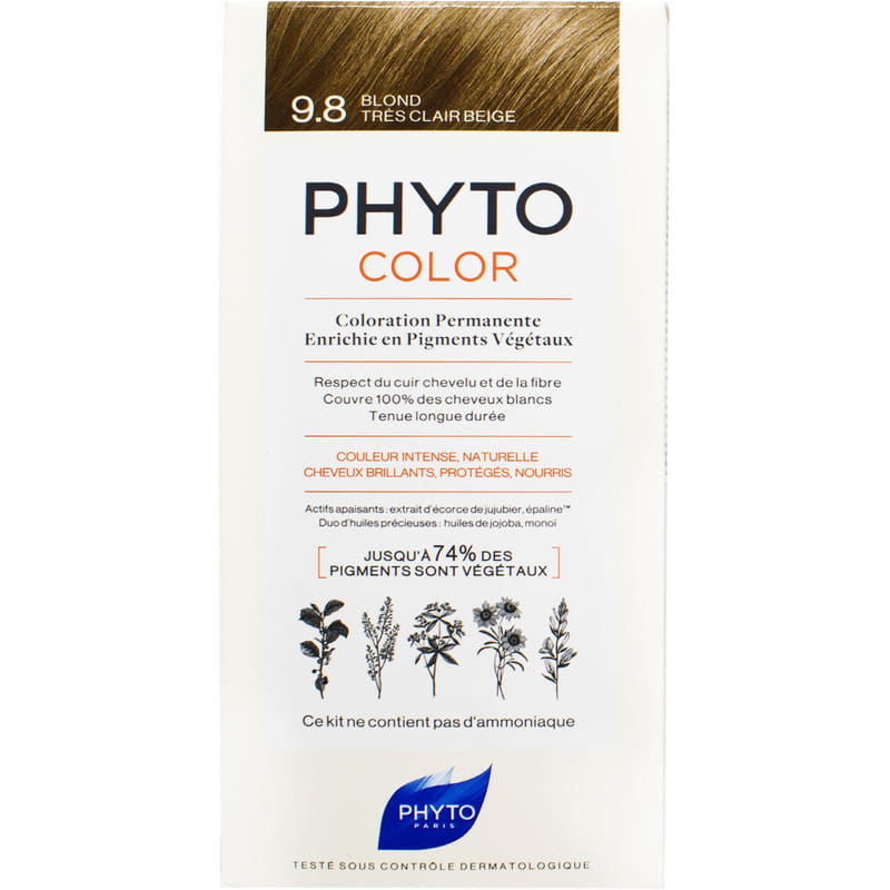 Крем-краска Phyto Фитоколор №9,8 Бежевый блондин 100мл Крем-краска Phyto Фитоколор №9,8 Бежевый блондин 100мл