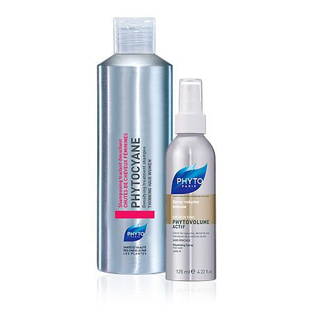 *Набір Phyto Тонус та об'єм Фітоціан шампунь 200мл+Фітоволюм Актив спрей 50мл
