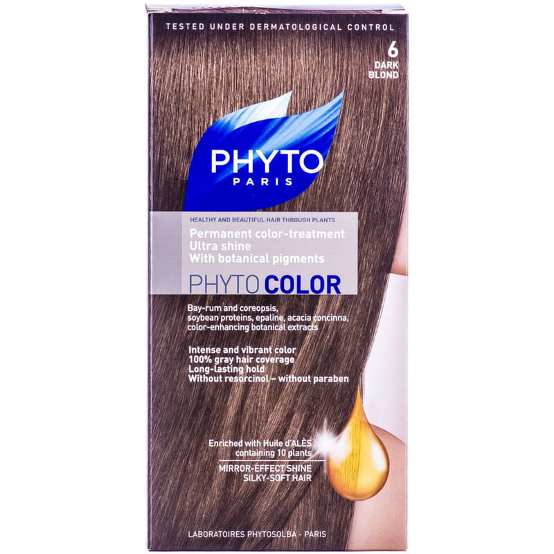 *Крем-краска Phyto Фитоколор крем-краска №6 темно-русый *Крем-краска Phyto Фитоколор крем-краска №6 темно-русый