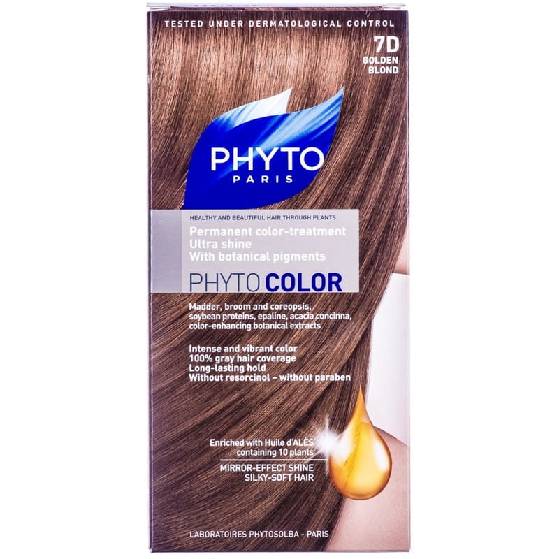*Крем-фарба Phyto Фітоколор крем-фарба 7D золотисто-русий